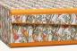 Preview: Elegante Schachtel florales Muster grün, gold